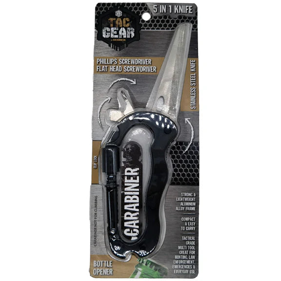 Roughneck 5-In-1 Carabiner Knife Tool