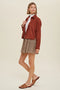 Corduroy Relaxed Crop Shacket