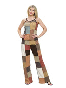 Pants Hippie Patchwork Multicolored Stitching