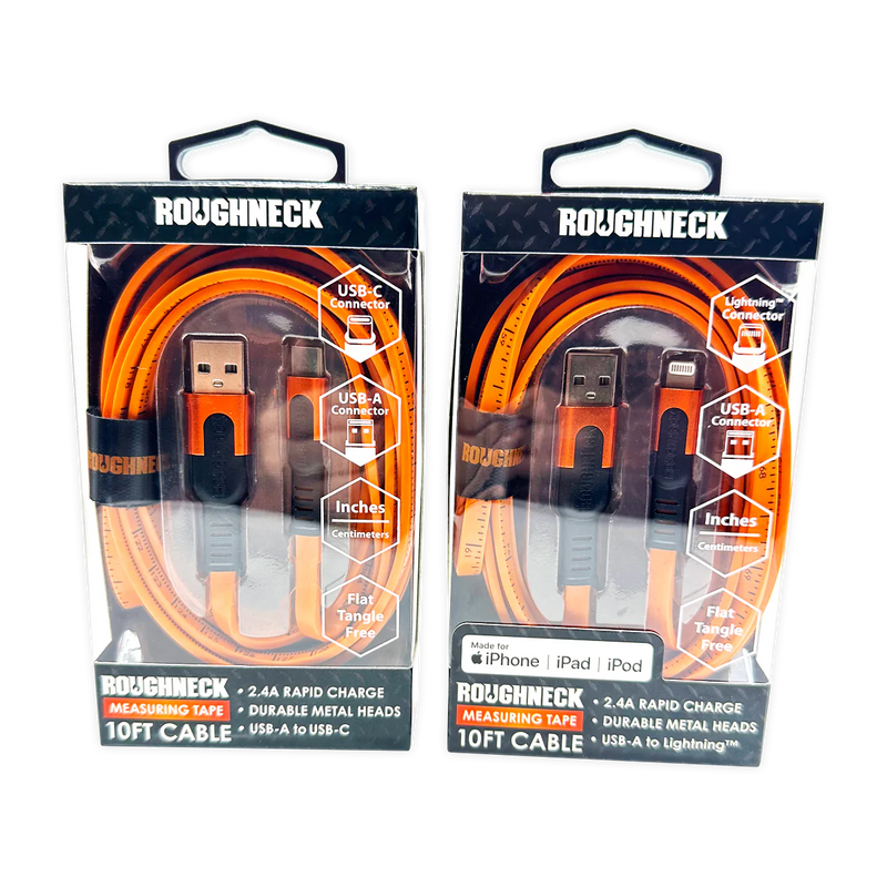 Roughneck 10FT Tape Measure Charging Cable 2.4 Amp