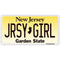 Jersey Girl License Plate Sticker