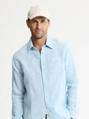 100% Linen Button-Down Shirt
