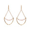 Delicate Chain and Crystal Earrings