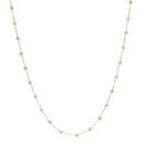 Fine Chain Choker Necklace with Stationed Crystals