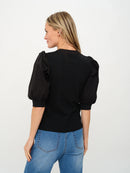 Mixed Media Tee - Audrey