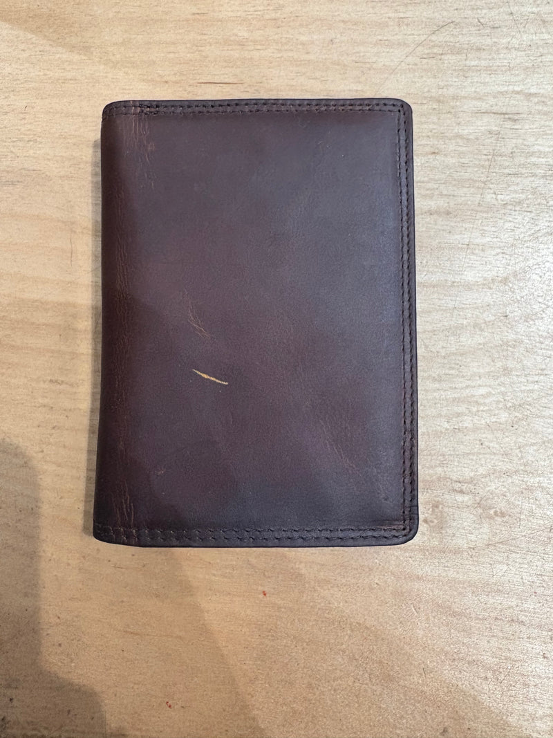 Trifold Hipster Wallet- Honey Brown
