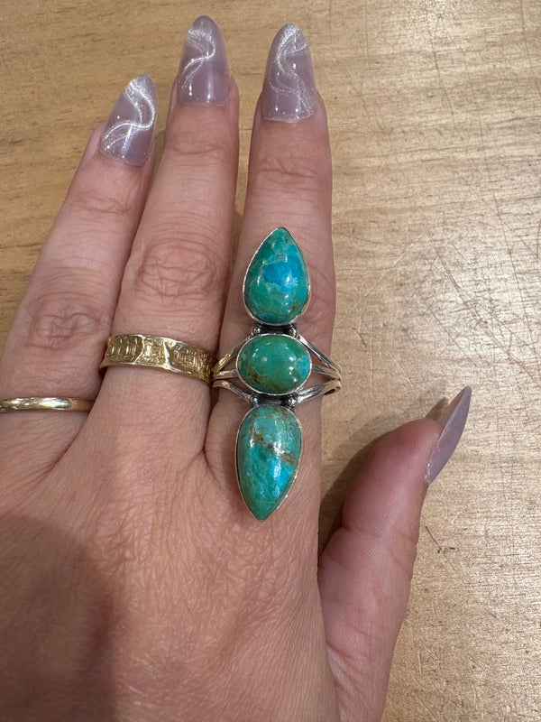 Triple Stacked Sterling Silver Ring