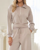 Brushed Model Half Zip Top