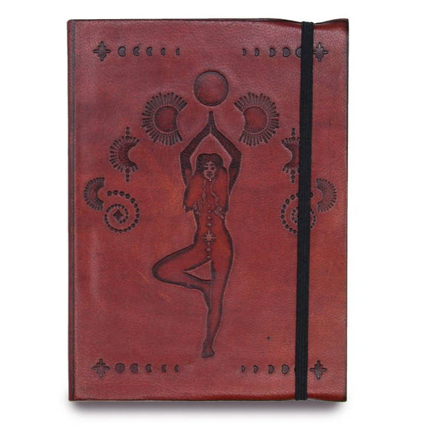Cosmic Goddess Leather Notebook