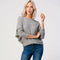 Long Dolman Sleeve Brushed Waffle Knit Top
