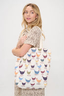 Rooster Print Tote Bag