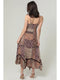 Spaghetti Strap with Ruffle Hem & Lace Detailing