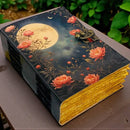 Moon Phase Fat Journal – Vintage Leather Grimoire