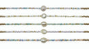 2 mm Bead with Freshwater Pearl Necklace