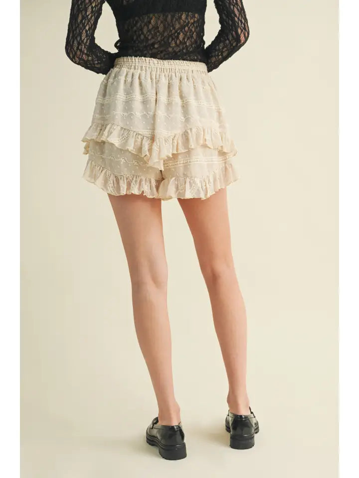 Ruffle Layered Shorts