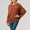Long Dolman Sleeve Aysmmetric Top