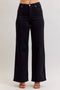 Judy Blue HW Retro Wide Leg Black Denim Jeans
