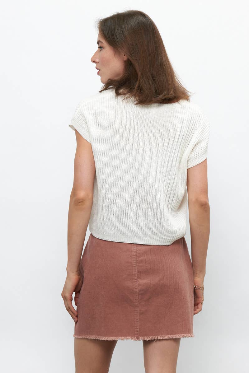 Utility Corduroy Mini Skirt