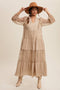 Tiered Lace Maxi Boho Dress
