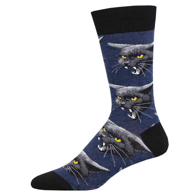 Black Cat Malice Men's Socks