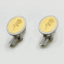 Rose Cufflinks - Gold Plated