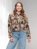 Dogs Collage Print Tapestry Jacket