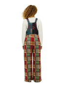Overalls Patchwork Floral Nature Print