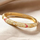 Floral Accented Bangles