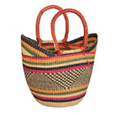 African Market Baskets with  Flexible Rim