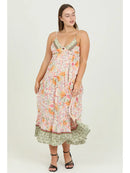 Peek A Boo Tiered Maxi Dress