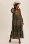 Tiered Lace Maxi Boho Dress