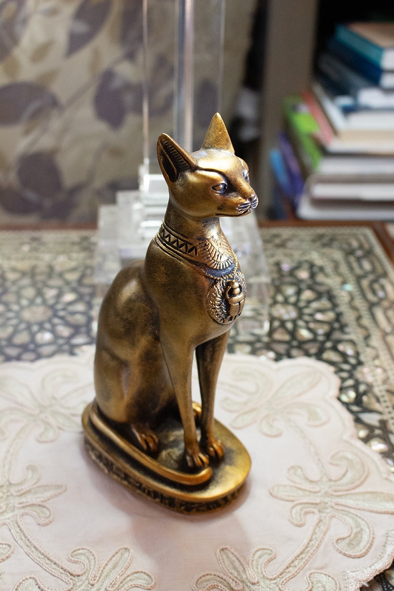 Bastet Cat Bronze Med - 8"