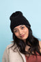 Versatile Cuffed Beanie-Black