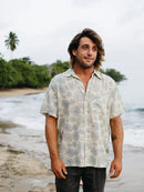 Aqua Urchin Mens Ultra Light Short Sleeve Button Down