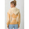 Twofer Hoodie Sweater Cardigan- Light Pumpkin