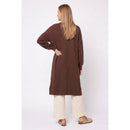 Maxi Open Cardigan with Balloon Sleeve