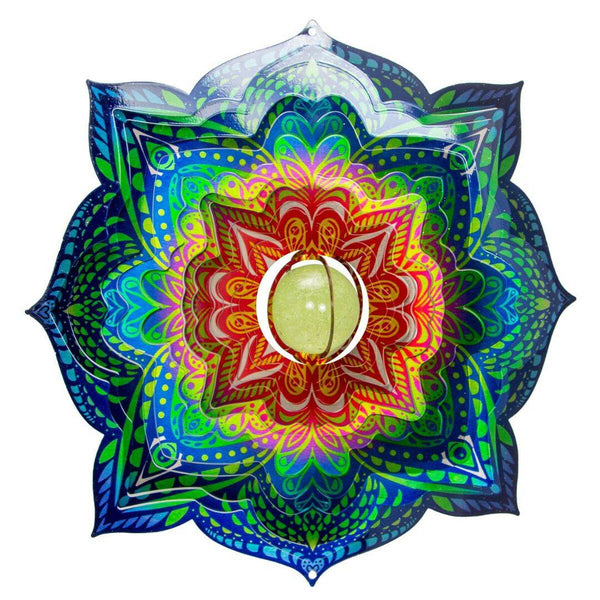 12" Glow Mandala Wind Spinner