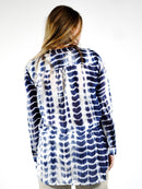 Norie Shibori Top - Navy