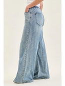Judy Blue High Waisted Palazzo Featherweight Jeans with Drawcord