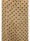 Polka Dot Print Corduroy Overalls