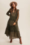 Tiered Lace Maxi Boho Dress