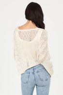 Beachy Light Weight V Neck Crop Pullover Sweater