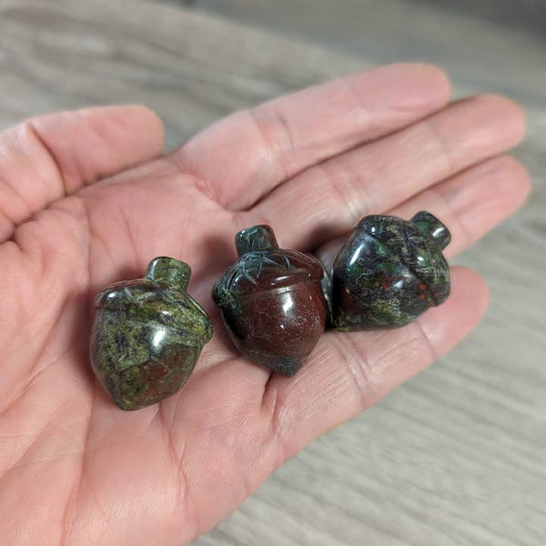 Gemstone Acorn Figurine