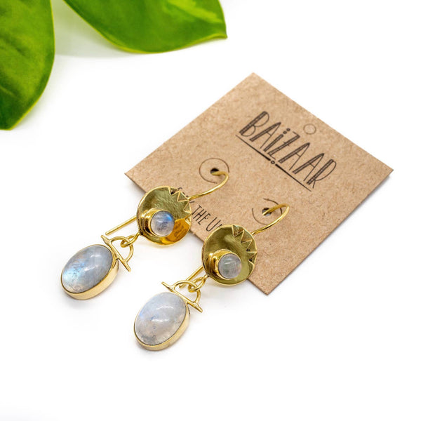 Desert Stone Earring - Moonstone