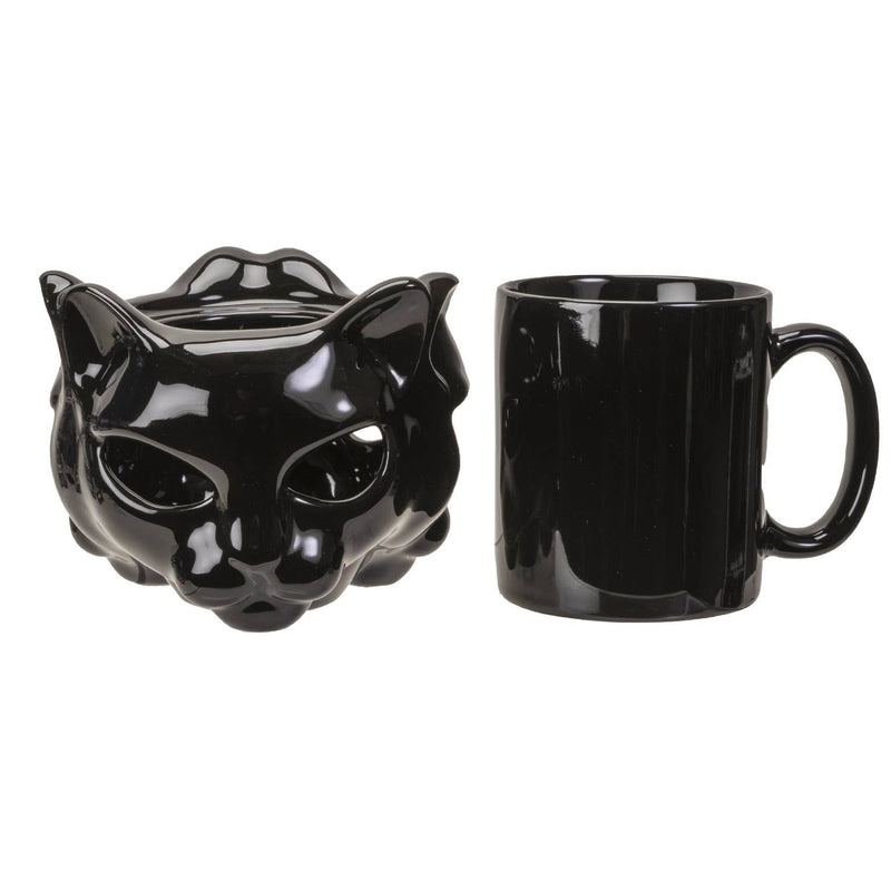 Cat Tea Light Mug Warmer W/mug