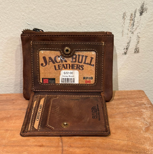 Small Leather Coin Pouch Wallet