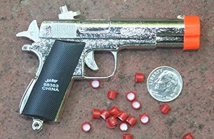 Mighty Mini Die Cast Cap Gun- Shoots Single