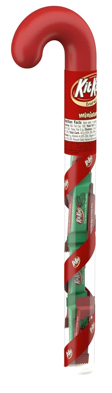 Hershey Kit Kat Miniatures Filled Holiday Cane