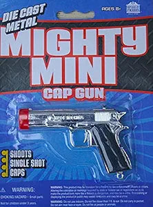 Mighty Mini Die Cast Cap Gun- Shoots Single