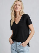 Casual Slubby V-Neck Tee